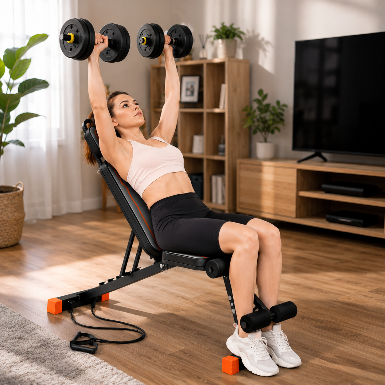 7 Adjustable Positions Fitness Bench